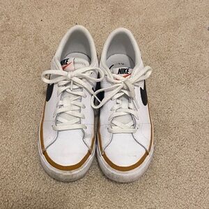 Nike White and Brown Sneakers